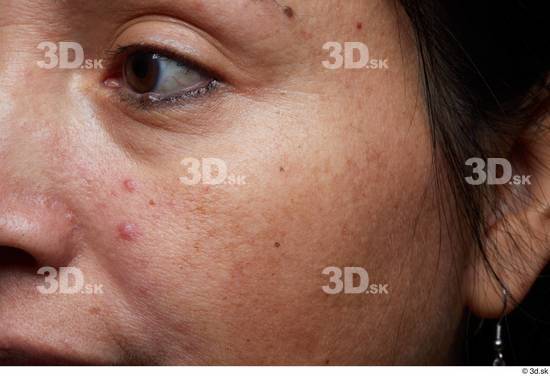 Eye Face Nose Cheek Hair Skin Woman Chubby Wrinkles Studio photo references