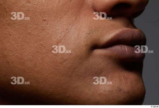 Face Mouth Cheek Skin Man Black Scar Slim Studio photo references