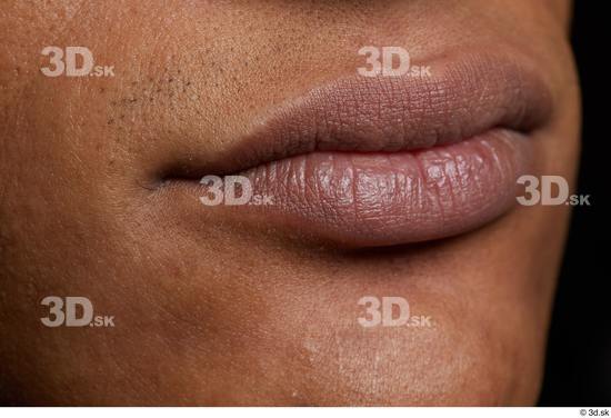 Face Mouth Skin Man Black Slim Studio photo references