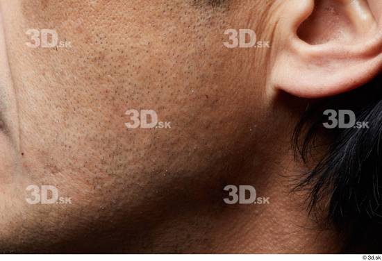 Face Cheek Ear Hair Skin Man Slim Wrinkles Studio photo references