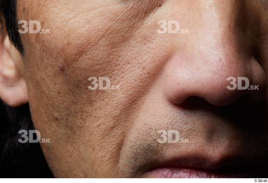 Face Mouth Nose Cheek Skin Man Slim Wrinkles Studio photo references