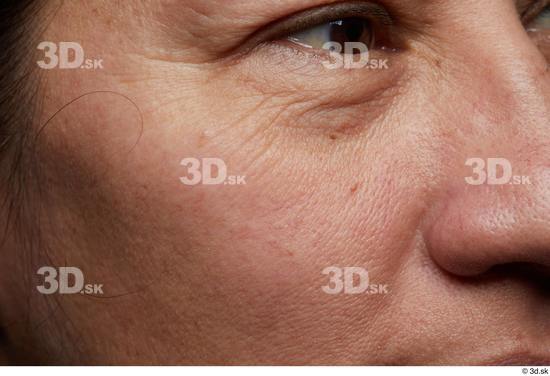 Eye Face Nose Cheek Skin Woman Slim Wrinkles Studio photo references