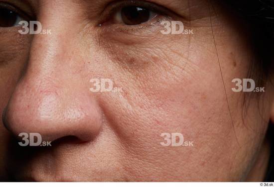 Eye Face Nose Cheek Skin Woman Slim Wrinkles Studio photo references