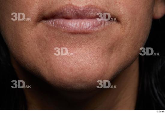 Face Mouth Skin Woman Slim Wrinkles Studio photo references