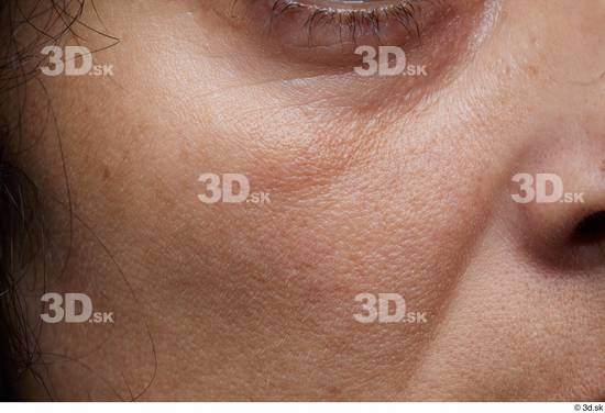 Face Cheek Skin Woman Slim Wrinkles Studio photo references