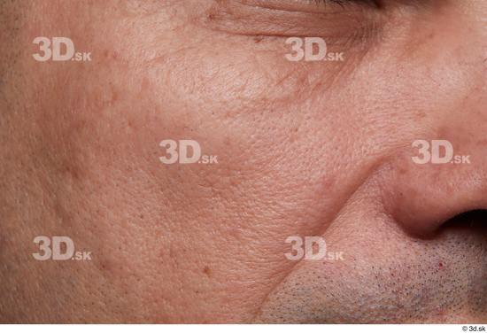 Face Cheek Skin Man Chubby Wrinkles Studio photo references