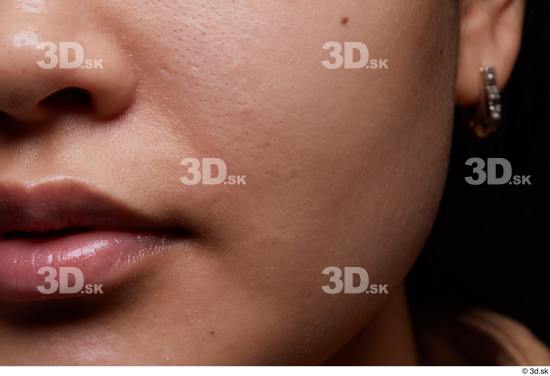 Face Mouth Nose Cheek Skin Woman Slim Studio photo references