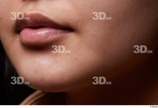 Face Mouth Cheek Skin Woman Slim Studio photo references