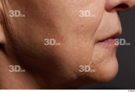 Face Mouth Cheek Skin Woman Slim Wrinkles Studio photo references