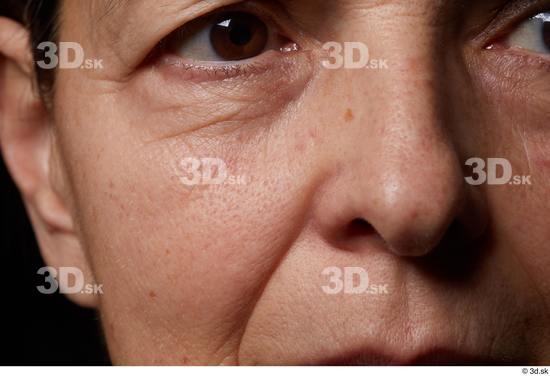 Eye Face Nose Cheek Skin Woman Slim Wrinkles Studio photo references