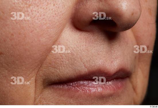 Face Mouth Nose Cheek Skin Woman Slim Wrinkles Studio photo references