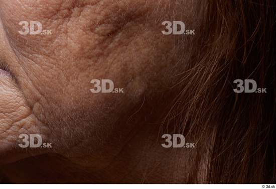 and more Cheek Skin Woman Chubby Wrinkles Studio photo references