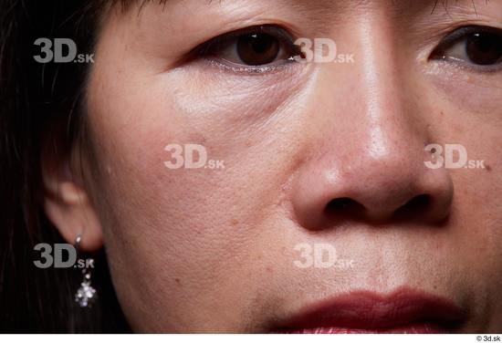 Eye Face Mouth Nose Cheek Ear Skin Woman Asian Slim Studio photo references