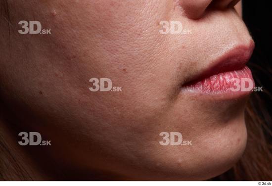 Face Mouth Cheek Skin Woman Asian Slim Studio photo references