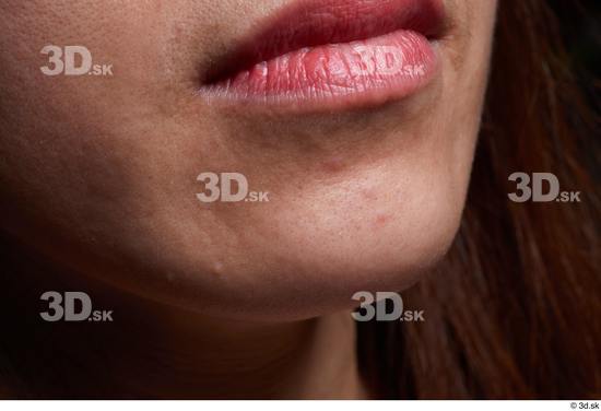 Face Mouth Skin Woman Asian Slim Studio photo references