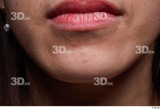 Face Mouth Skin Woman Asian Slim Studio photo references