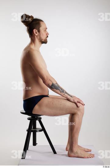 Man White Slim Male Studio Poses