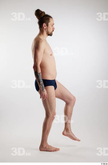 Man White Slim Male Studio Poses