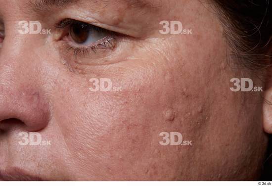 Eye Face Cheek Skin Woman Chubby Wrinkles Studio photo references