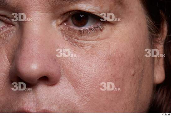 Eye Face Nose Cheek Skin Woman Chubby Wrinkles Studio photo references