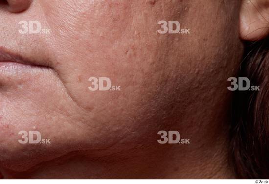 Face Mouth Cheek Skin Woman Chubby Wrinkles Studio photo references