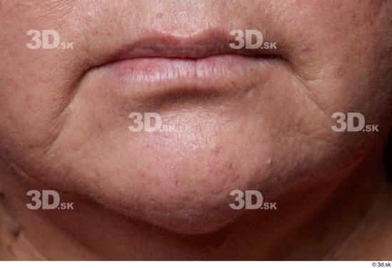 Face Mouth Skin Woman Chubby Wrinkles Studio photo references