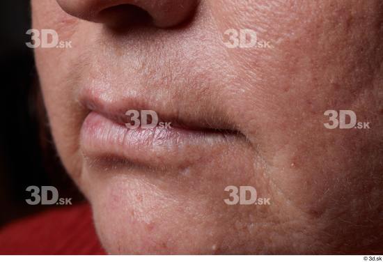 Face Mouth Cheek Skin Woman Chubby Wrinkles Studio photo references