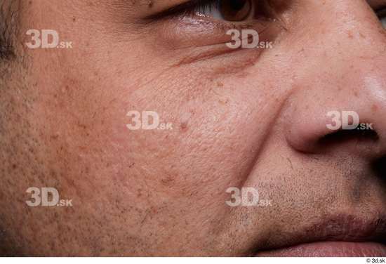 Eye Face Mouth Nose Cheek Skin Man Chubby Wrinkles Studio photo references