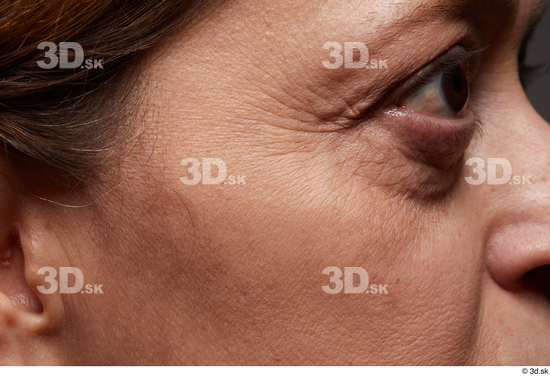 Eye Face Cheek Hair Skin Woman Slim Wrinkles Studio photo references