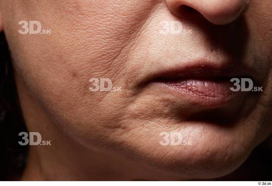 Face Mouth Cheek Skin Woman Slim Wrinkles Studio photo references