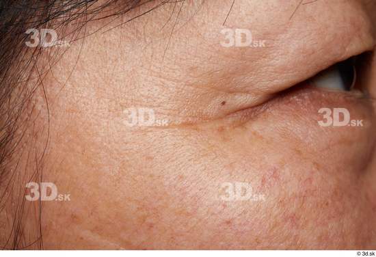 Eye Face Cheek Skin Woman Asian Scar Chubby Wrinkles Studio photo references