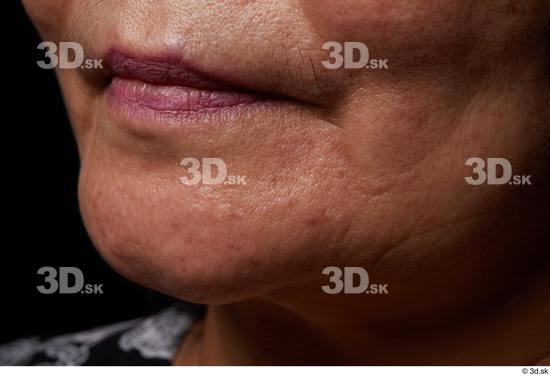 Face Mouth Cheek Skin Woman Asian Chubby Wrinkles Studio photo references