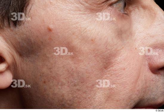 Face Cheek Skin Man Slim Wrinkles Studio photo references