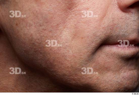 Face Mouth Cheek Skin Man Slim Wrinkles Studio photo references