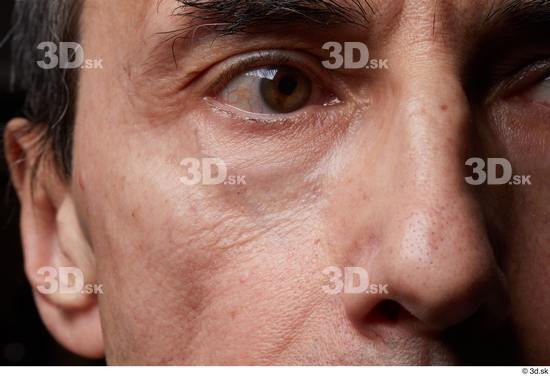 Eye Face Nose Cheek Ear Skin Man Slim Wrinkles Studio photo references