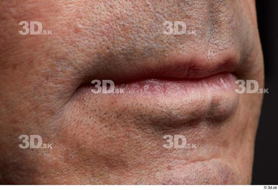 Face Mouth Skin Man Slim Wrinkles Studio photo references