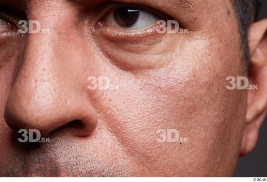 Eye Face Nose Cheek Skin Man Slim Wrinkles Studio photo references