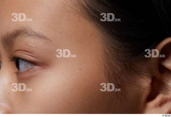 Eye Face Cheek Ear Hair Skin Woman Asian Slim Studio photo references