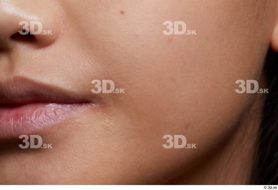 Face Mouth Nose Cheek Skin Woman Asian Slim Studio photo references