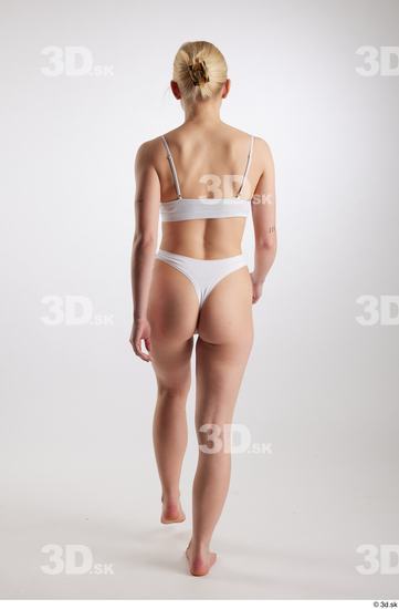 Woman White Slim Female Studio Poses