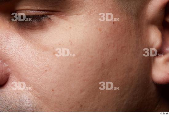 Eye Face Cheek Ear Skin Man Slim Wrinkles Studio photo references