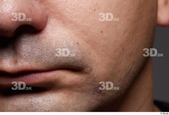 Face Mouth Nose Cheek Skin Man Slim Wrinkles Studio photo references