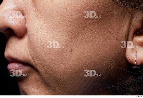 Nose Cheek Skin Woman Slim Studio photo references