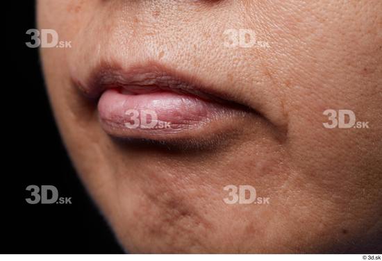 Mouth Cheek Skin Woman Slim Wrinkles Studio photo references