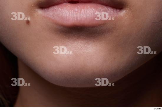 Face Mouth Skin Woman Asian Slim Studio photo references