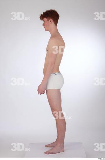 Man White Slim Male Studio Poses