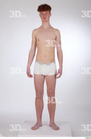 Man White Slim Male Studio Poses