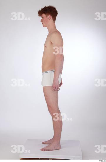 Man White Slim Male Studio Poses