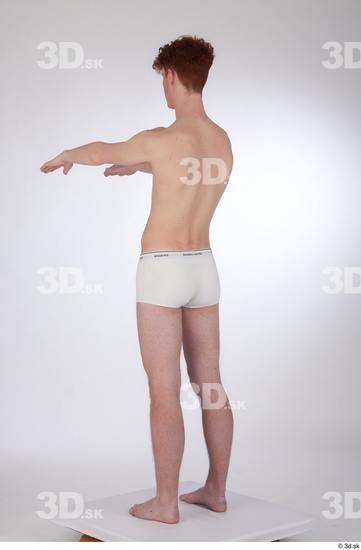 Man White Slim Male Studio Poses