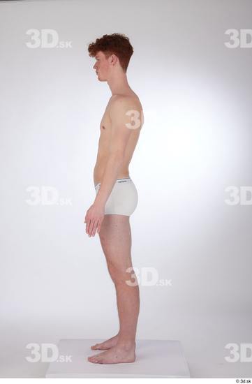 Man White Slim Male Studio Poses